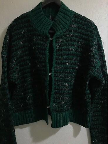 Mill Yeşil Hırka - Görsel 7