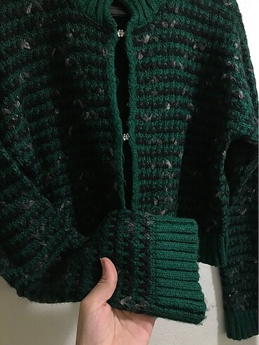 Mill Yeşil Hırka - Görsel 5