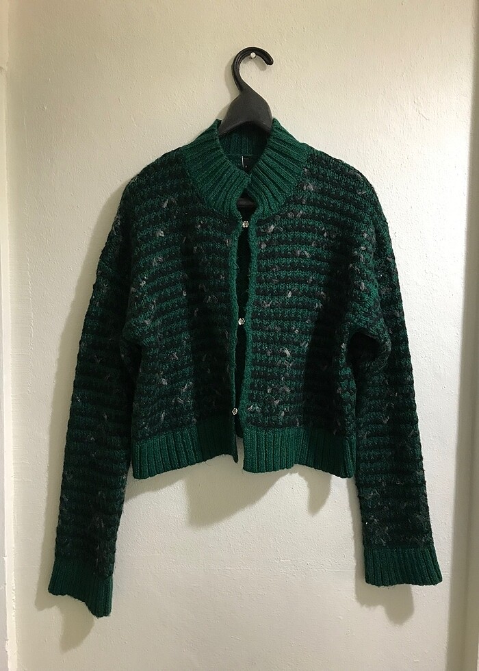 Mill Yeşil Hırka - Görsel 3