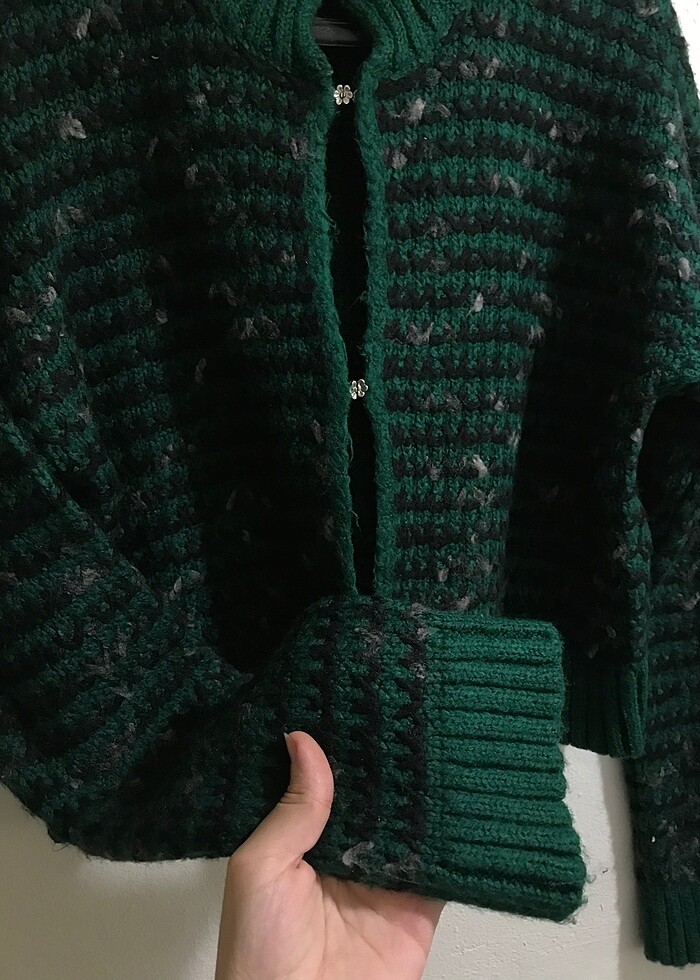 Mill Yeşil Hırka - Görsel 5