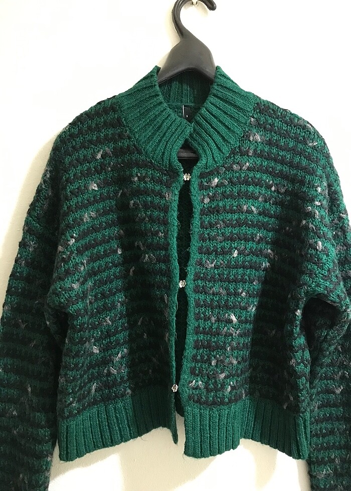 Mill Yeşil Hırka - Görsel 4