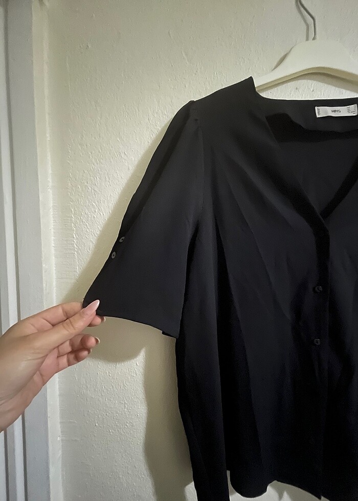 Mango Siyah Bluz - Görsel 5