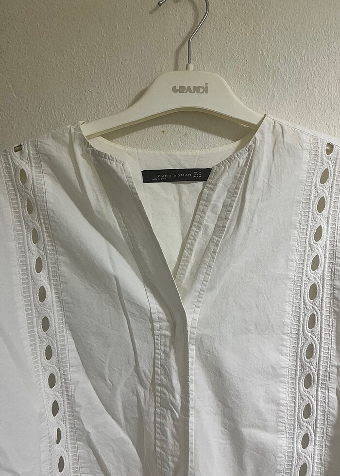 Zara Beyaz Gömlek - Görsel 3