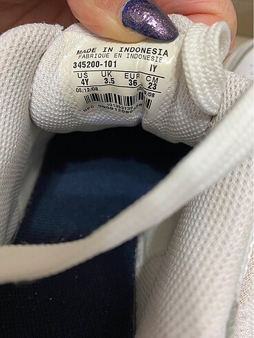 36 Beden beyaz Renk Orijinal Nike ayakkabı