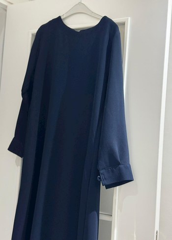 Kadın Lacivert Uzun Kollu Uzun Elbise - Görsel 2