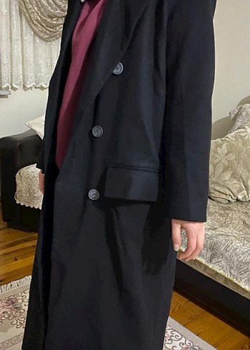 Siyah uzun kaşe kaban - Görsel 4