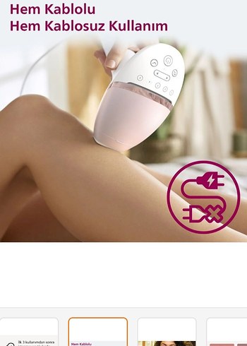 Pembe Pastel Lazer Epilasyon Cihazı - Görsel 2