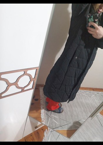 Kürklü Siyah Kadın Kışlık Mont - Görsel 4