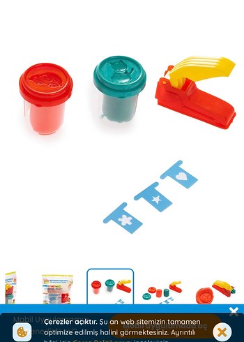 Mini Oyun Hamuru Fabrikası - Renkli Set - Görsel 3