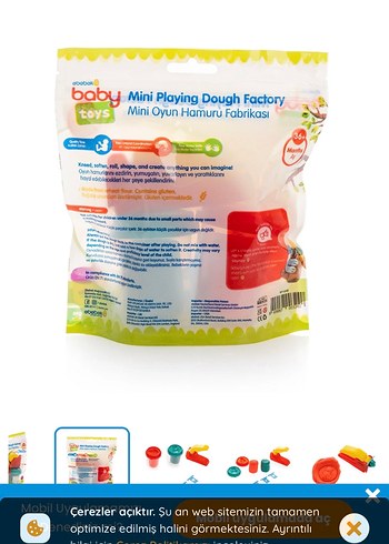 Mini Oyun Hamuru Fabrikası - Renkli Set - Görsel 2