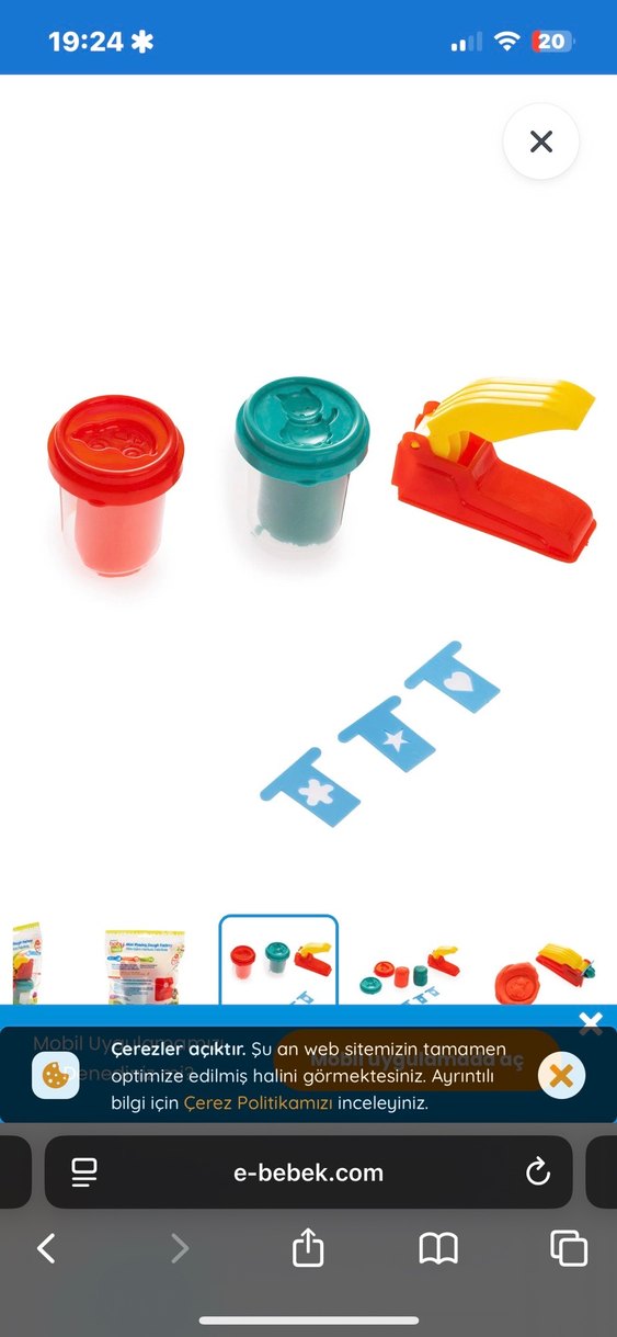 Mini Oyun Hamuru Fabrikası - Renkli Set - Görsel 3