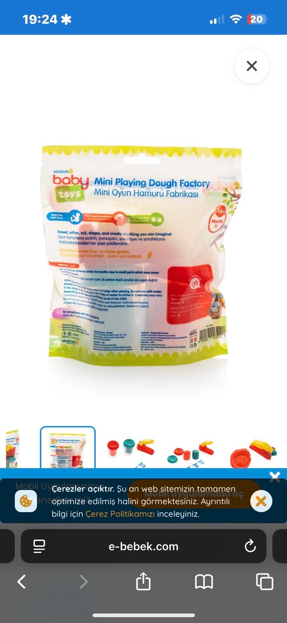 Mini Oyun Hamuru Fabrikası - Renkli Set - Görsel 2