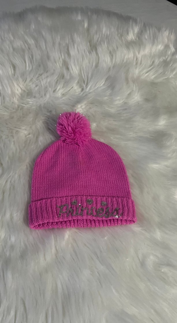 Nakışlı Pembe Çocuk Bere - Görsel 2