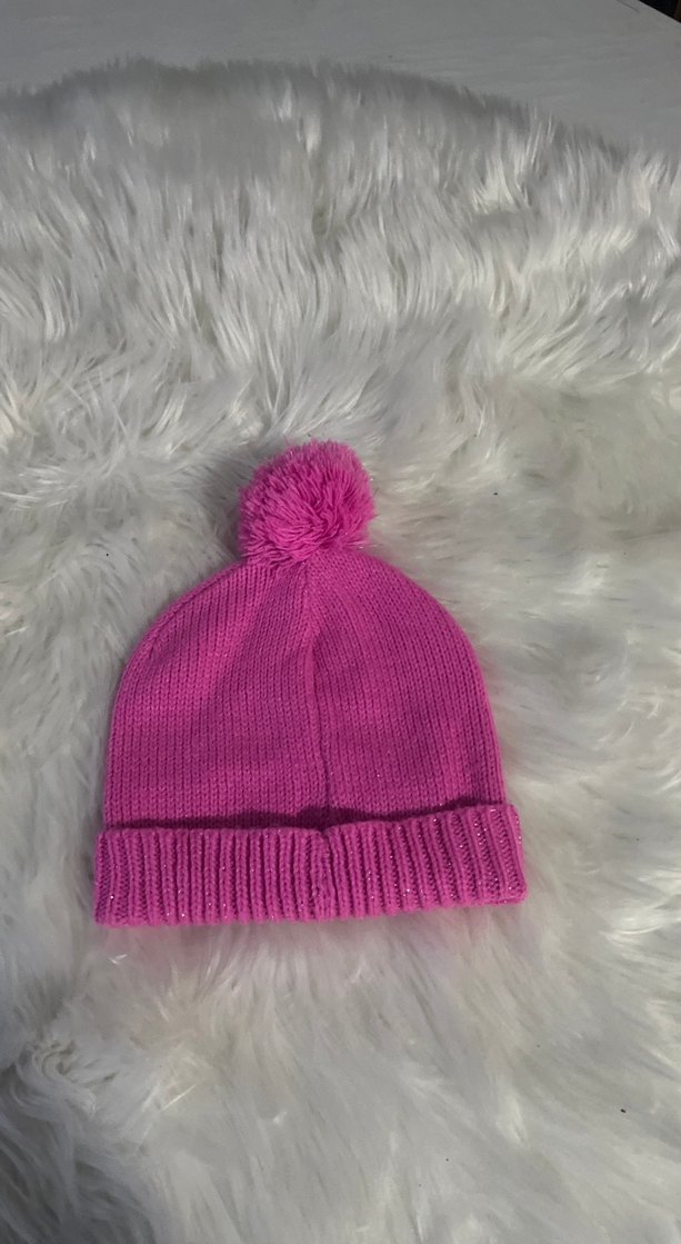 Nakışlı Pembe Çocuk Bere - Görsel 3