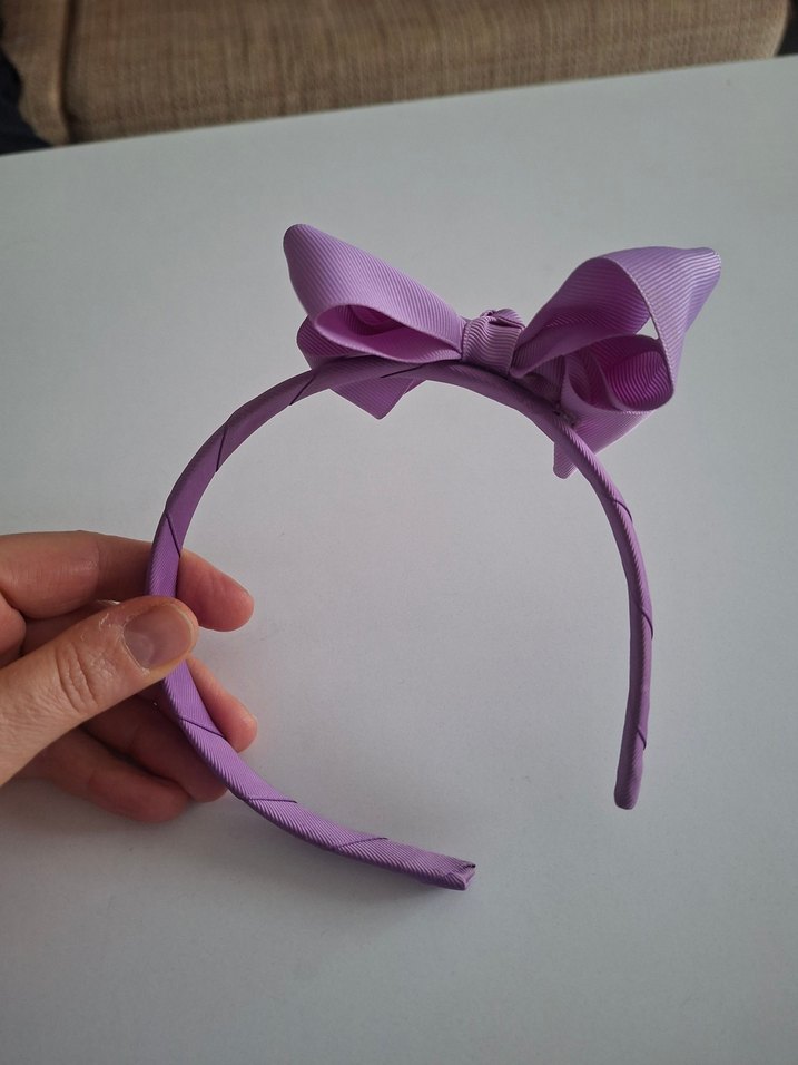 Mor Fiyonk Detaylı Çocuk Taç - Görsel 4