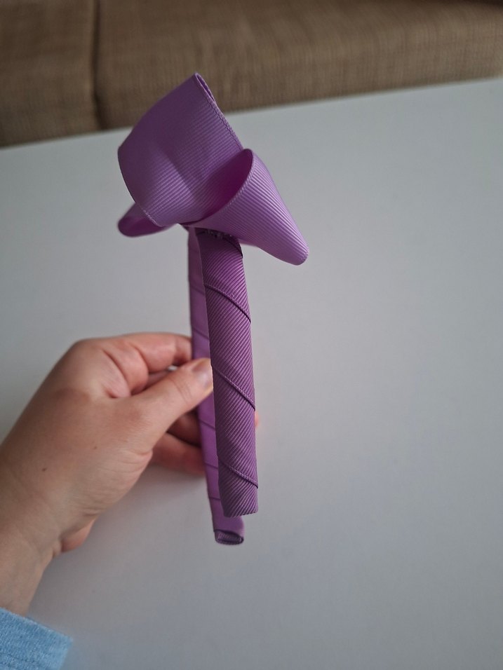 Mor Fiyonk Detaylı Çocuk Taç - Görsel 5