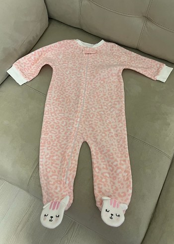 Fermuarlı Pembe Bebek Kız Tulum