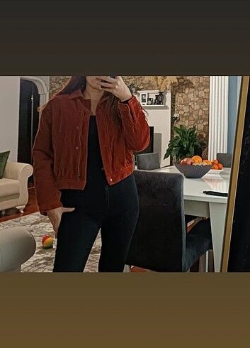 Oversize kadife mont 