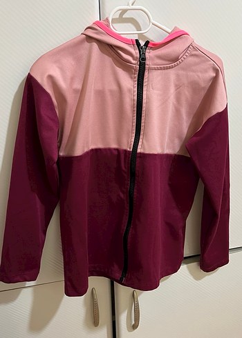 Bordo Kız Çocuk Fermuarlı Eşofman Takımı - Görsel 4