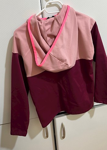 Bordo Kız Çocuk Fermuarlı Eşofman Takımı - Görsel 5