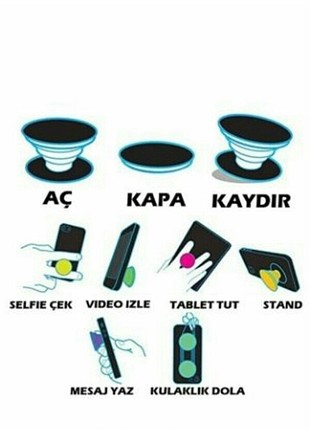 Popcosket telefon parmak tutucu 