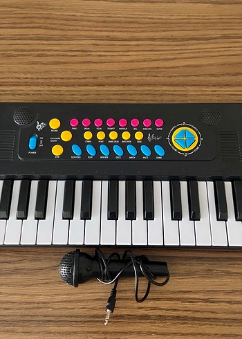 Beden Renk Çok Renkli Mini Elektronik Piyano Oyuncak