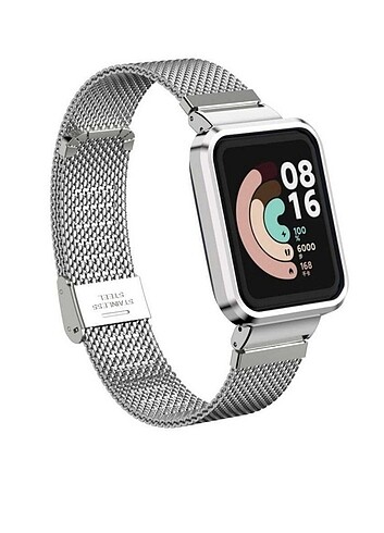 Xiaomi mi watch lite akıllı saat metal kordon