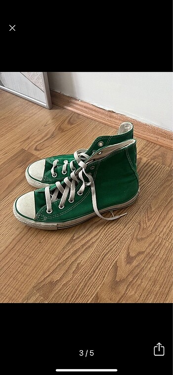 38 Beden yeşil converse