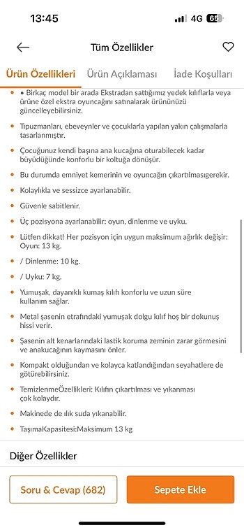 0 - 13 kg Beden Mamma ana kucağı