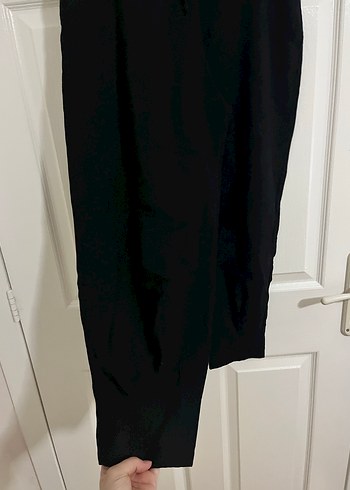 xl Beden siyah Renk Siyah Midi Kadın Kumaş Pantolon