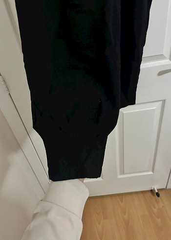 xl Beden Siyah Midi Kadın Kumaş Pantolon