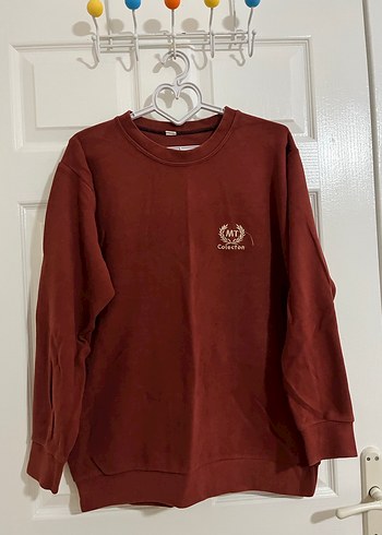 Kiremit Uzun Kollu Kadın Sweatshirt