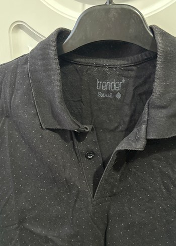 Siyah Kısa Kollu Polo Yaka Erkek Tişört - Görsel 2