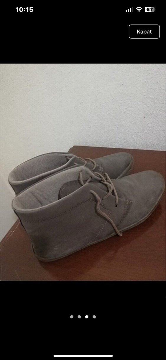 Bej Minimalist Erkek Bot - Görsel 3