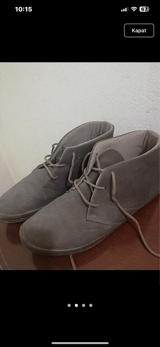 Bej Minimalist Erkek Bot - Görsel 2