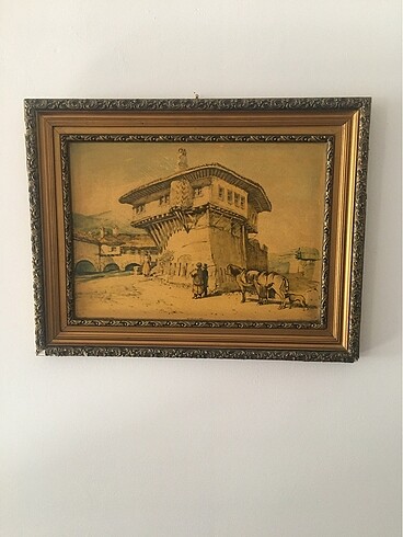 Antika ahşap tablo