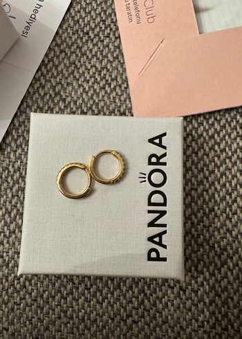 Pandora Altın Rengi Küpe