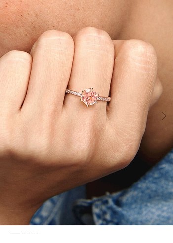Pandora Pandora Pembe Taşlı Zarif Yüzük
