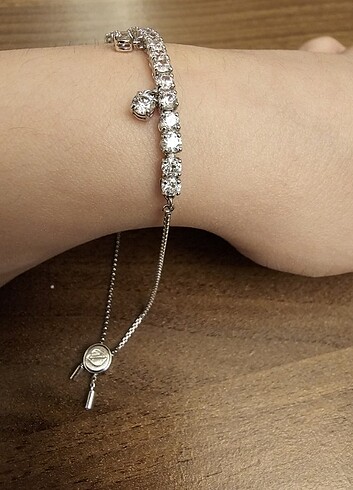 Beden gri Renk Swarovski Matrix Bileklik