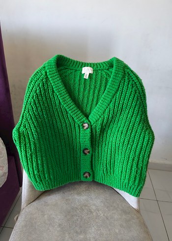 Yeşil Örgü Kadın Süveter