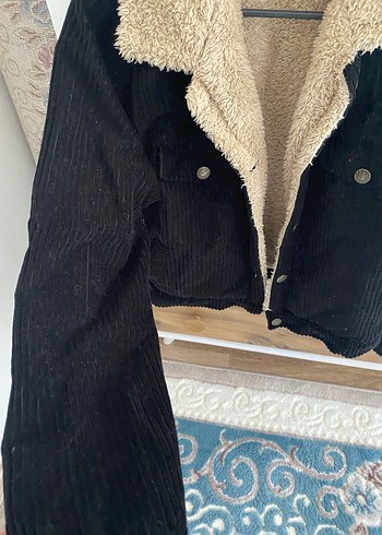 Düğmeli Siyah Kadın  Ceket - Görsel 3