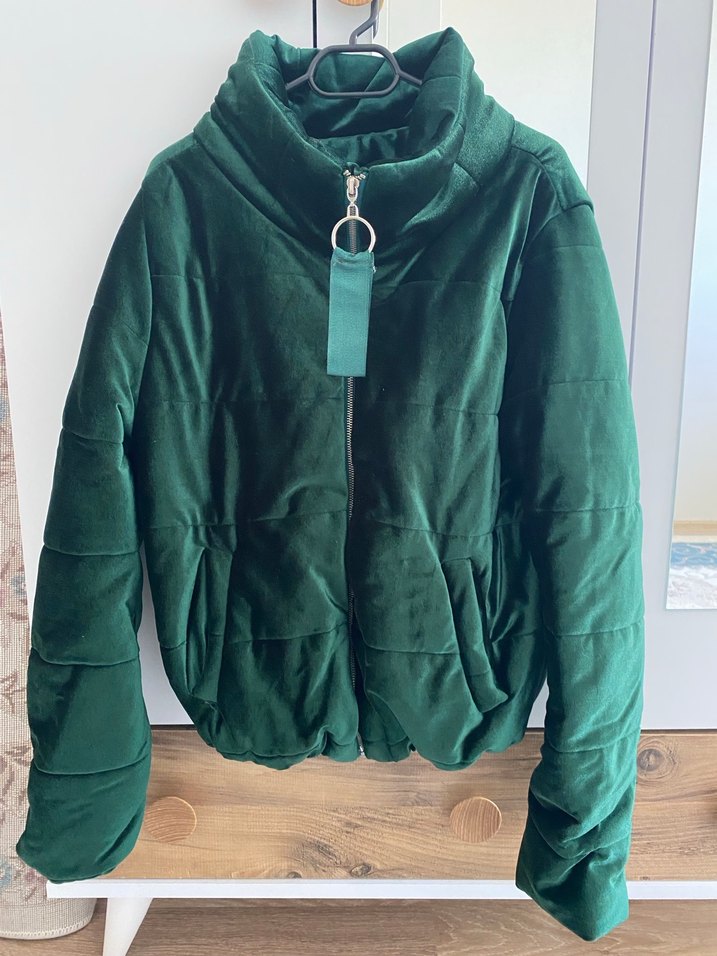 Yeşil Kadın Mont - Görsel 2