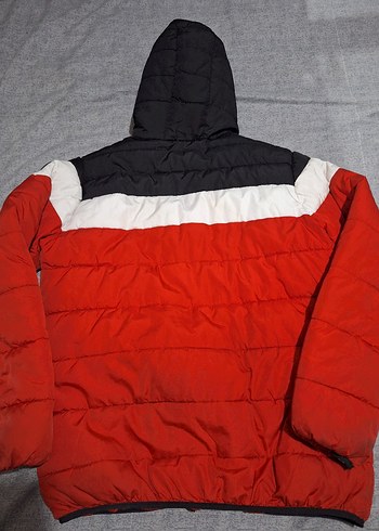 Koyu Kırmızı Fermuarlı Erkek Mont - Görsel 2