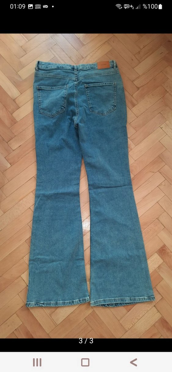 Kadın Mavi Denim Jean - Görsel 3