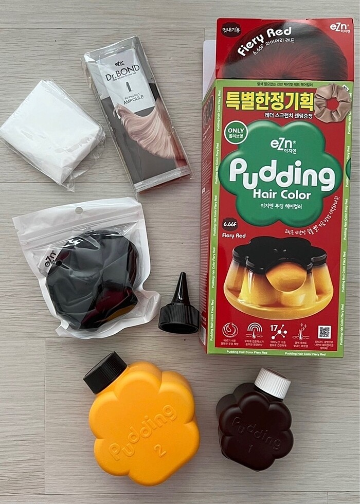 EZN Pudding Hair Color-Firly Red - Görsel 5