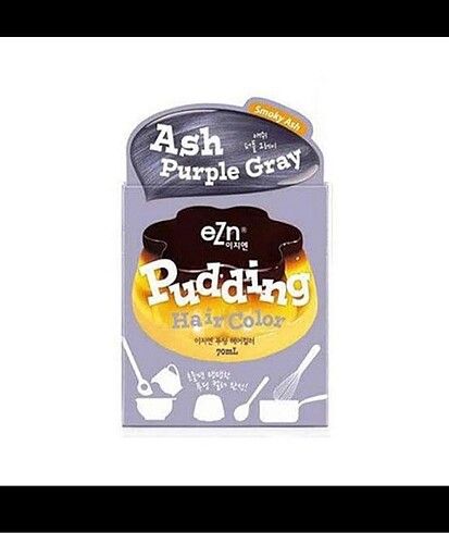 EZN Pudding Hair Color-Ash Purple Gray - Görsel 2
