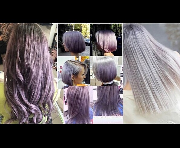 EZN Pudding Hair Color-Ash Purple Gray - Görsel 8