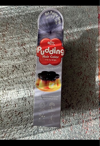 EZN Pudding Hair Color-Ash Purple Gray - Görsel 6