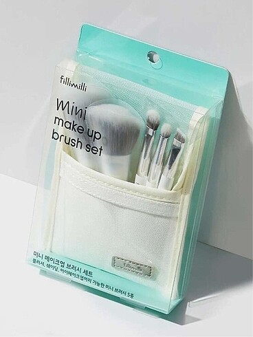 Fillimilli Mini Makeup Brush Set Beyaz
