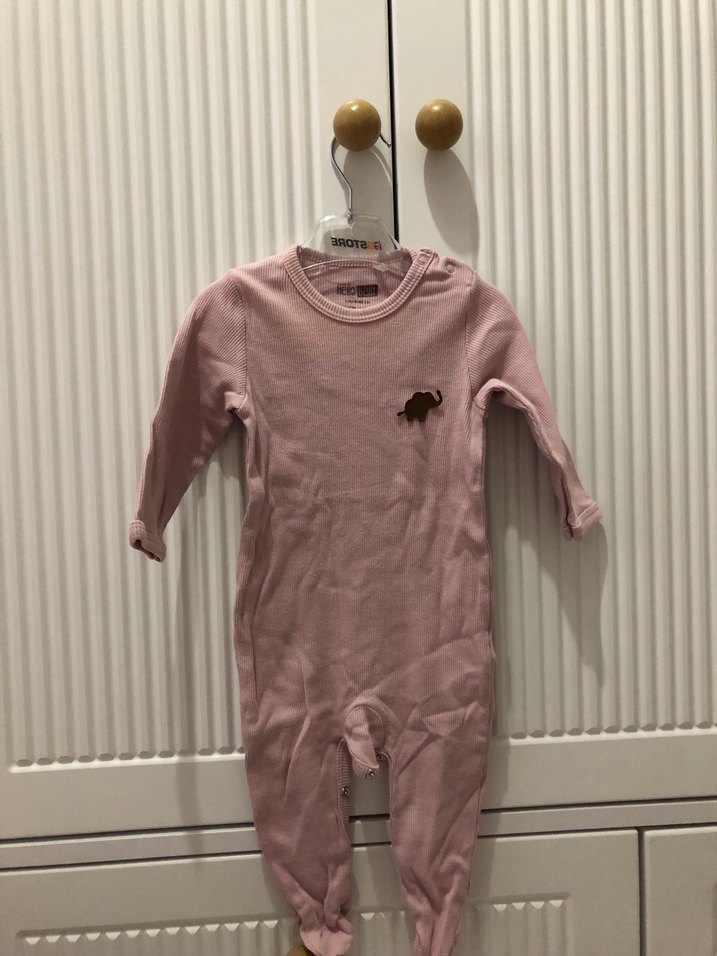 Bebek Erkek Uzun Kollu Örgü Pamuk Tulum - Görsel 2